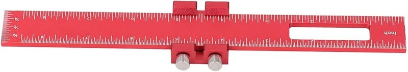 8 بوصة مسطرة قياس خشب من سبائك الألومنيوم قابلة للتعديل ومنزلقة لأدوات القياس الدقيقة - Image 3