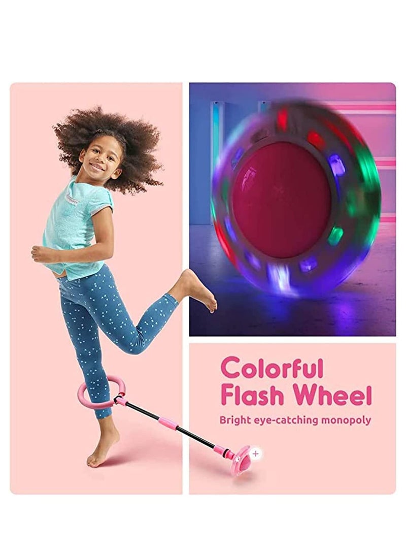 Excefore Kids Foldable PVC & PP Materials Ankle Skip Ball Flash Jump Colorful Sports Swing Ball, Fitness Jump Rope Fat Burning Game for Adults and Children - Image 5