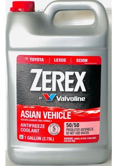 Valvoline Zerex Antifreeze Coolant 50/50 Red Asian Vehicles 3.78Ltr  - Image 1