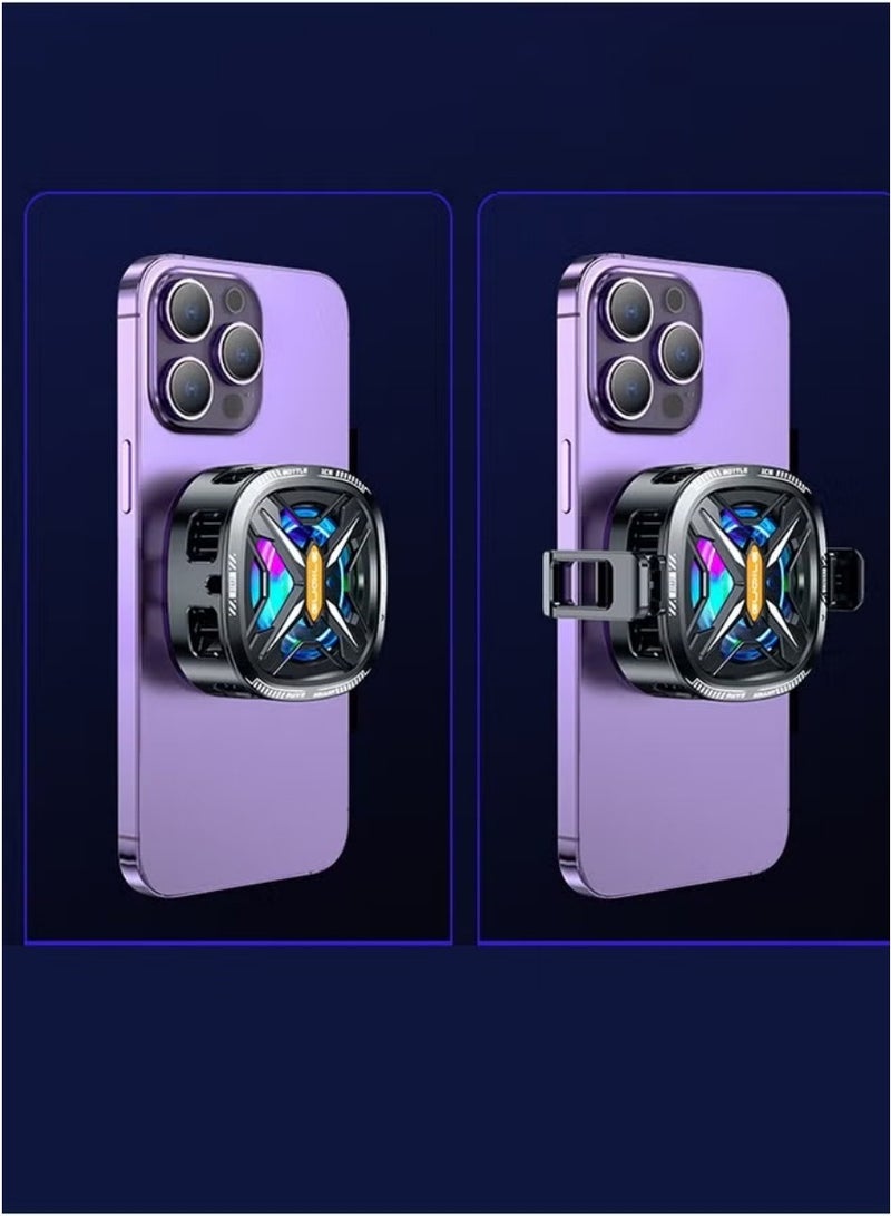 General Magnetic Phone Cooler for Gaming Dual Cooling Fan Digital Temp Display Silent Universal for iPhone Android Smartphones  - Image 2