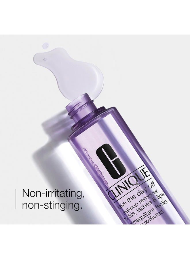 CLINIQUE Take The Day Off Liquid Makeup Remover For Lids, Lashes, + Lips | Oil Free + Non-Irritating, 6.7 Fl Oz - Image 2