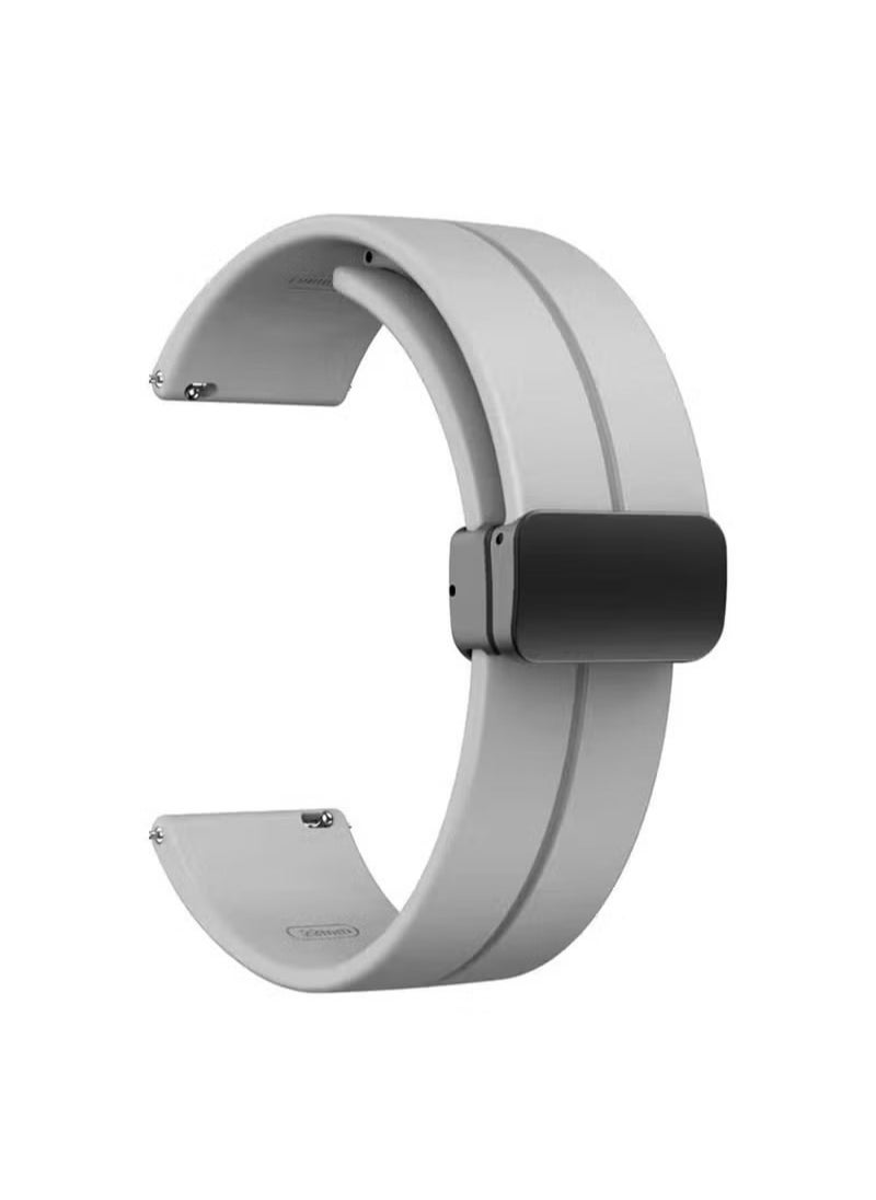 X-level 22mm Magnetic Replacement Watch Strap Compatible With Huawei Watch 4/Watch GT3 46mm/GT4 46mm/Soft Breathable Silicone Waterproof Watch Band With Magnetic Buckle Sport Watch Wristband  - Image 1