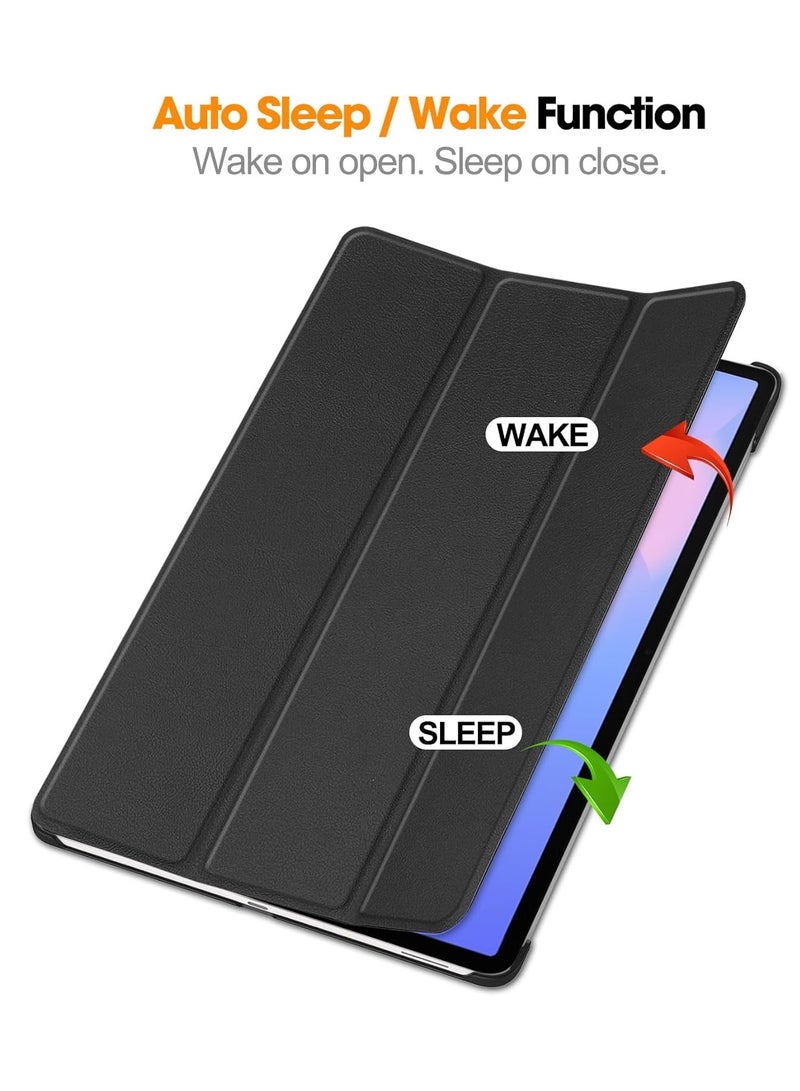 حافظة تابلت لجهاز سامسونج جالاكسي تاب S10 FE بلس 13.1 بوصة خفيفة الوزن مع حامل ثلاثي الذراعين وميزة الاستيقاظ/النوم التلقائي، غلاف مقاوم للصدمات والسقوط - Image 2