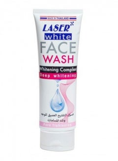 LASER WHITE Deep Whitening Face Wash White 100ml  - Image 1