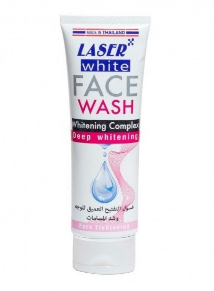 laser white Deep Whitening Face Wash White 100ml - Image 1