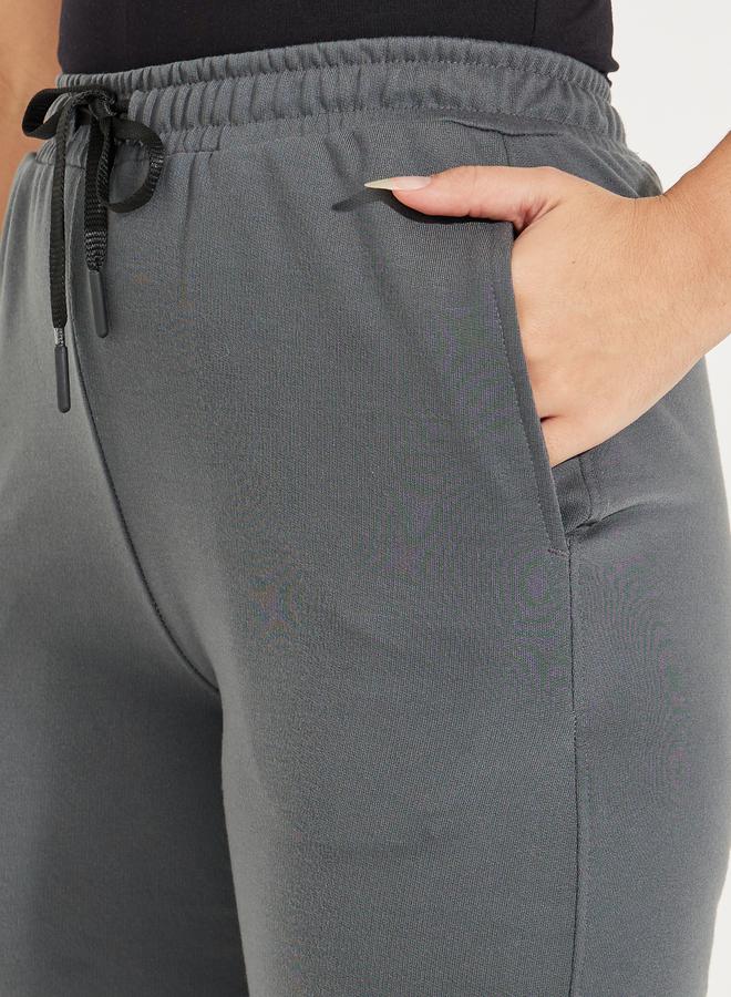 Styli Cuffed Tapered Joggers with Elasticated Waistband - Image 3