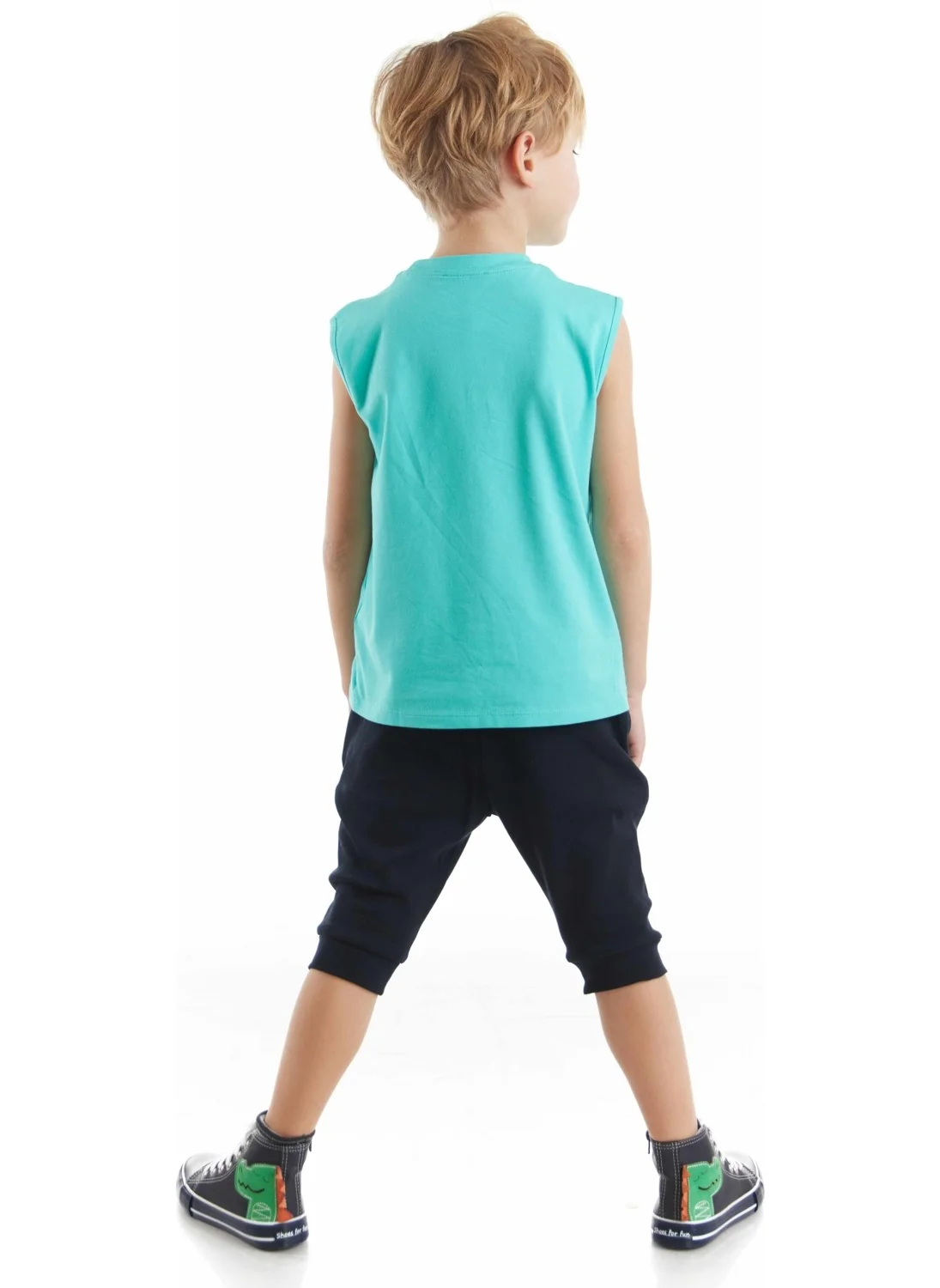 دينوكيدس Ahoy Boy T-shirt Capri Shorts Set