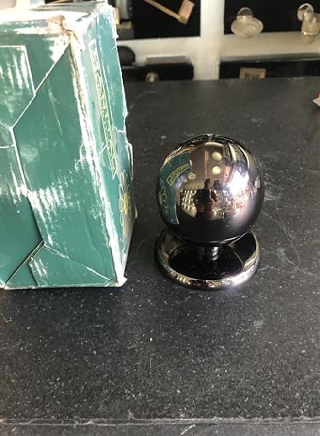 Cupboard Door Handle, Brass Material, Italian Made, Black Color - Image 2