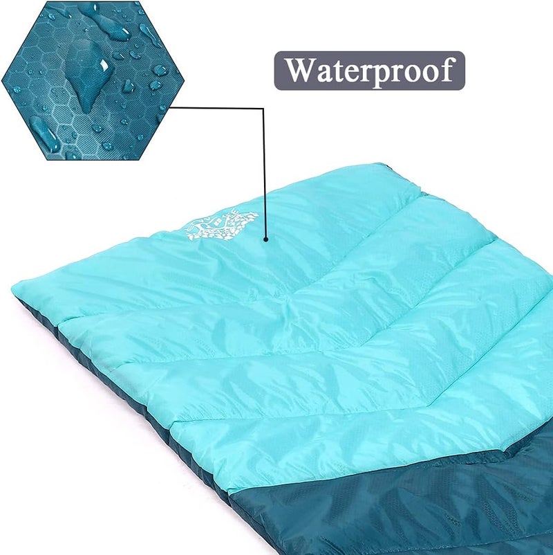 Flantree Sleeping Bag 4 Seasons Adults & Kids for Camping Hiking Trips Warm Cool Weather,Lightweight and Waterproof with Compression Bag,Indoors Outdoors Activities - Image 4