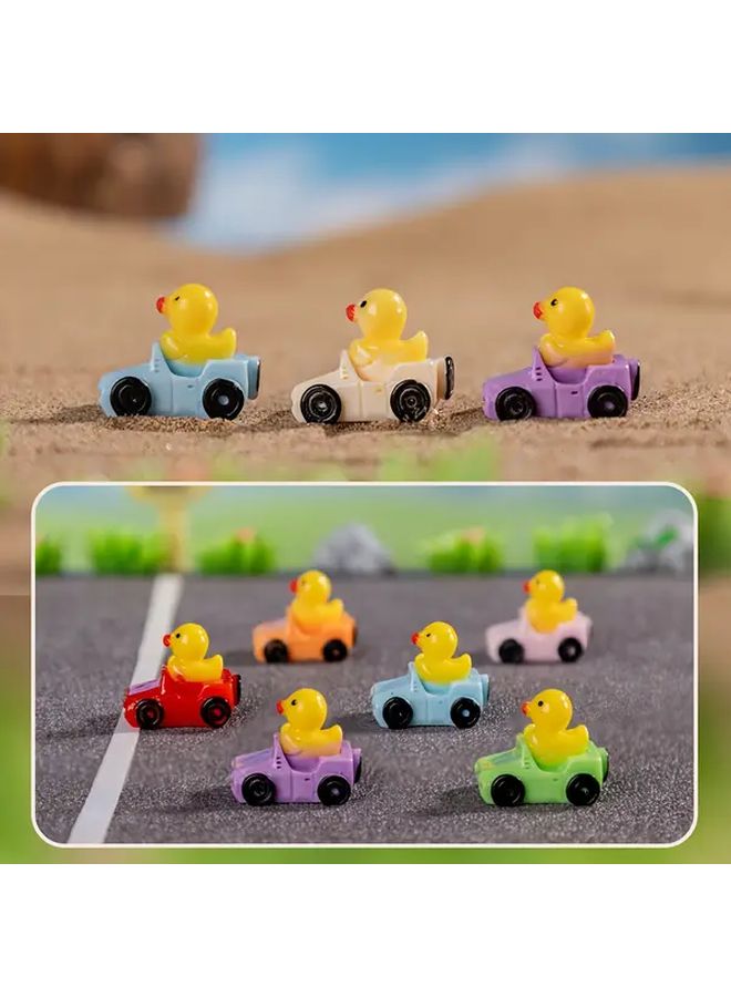 10 30 Pcs Cute Resin Duck Cars Colorful Cartoon Mini Durable Duck Figurines For Home Office Desk Decor Gifts No Electricity Needed Playful Design Quality Craftsmanship - Image 4