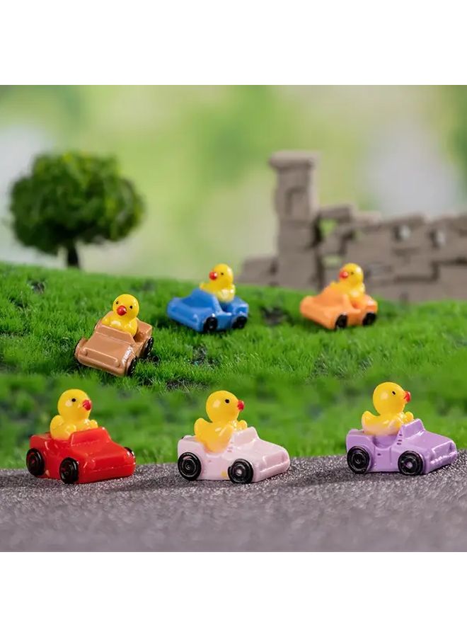 10 30 Pcs Cute Resin Duck Cars Colorful Cartoon Mini Durable Duck Figurines For Home Office Desk Decor Gifts No Electricity Needed Playful Design Quality Craftsmanship - Image 2