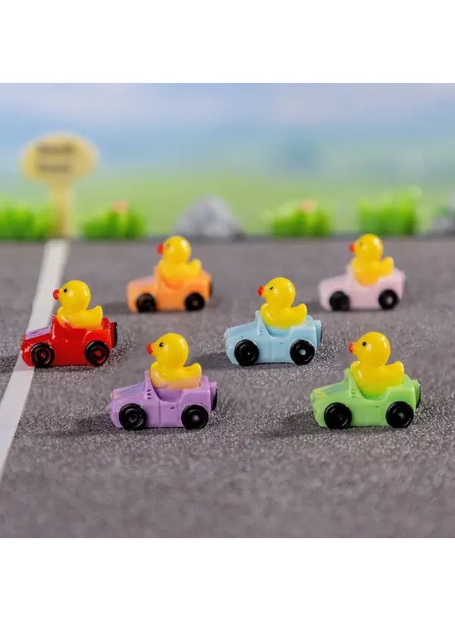 10 30 Pcs Cute Resin Duck Cars Colorful Cartoon Mini Durable Duck Figurines For Home Office Desk Decor Gifts No Electricity Needed Playful Design Quality Craftsmanship - Image 5
