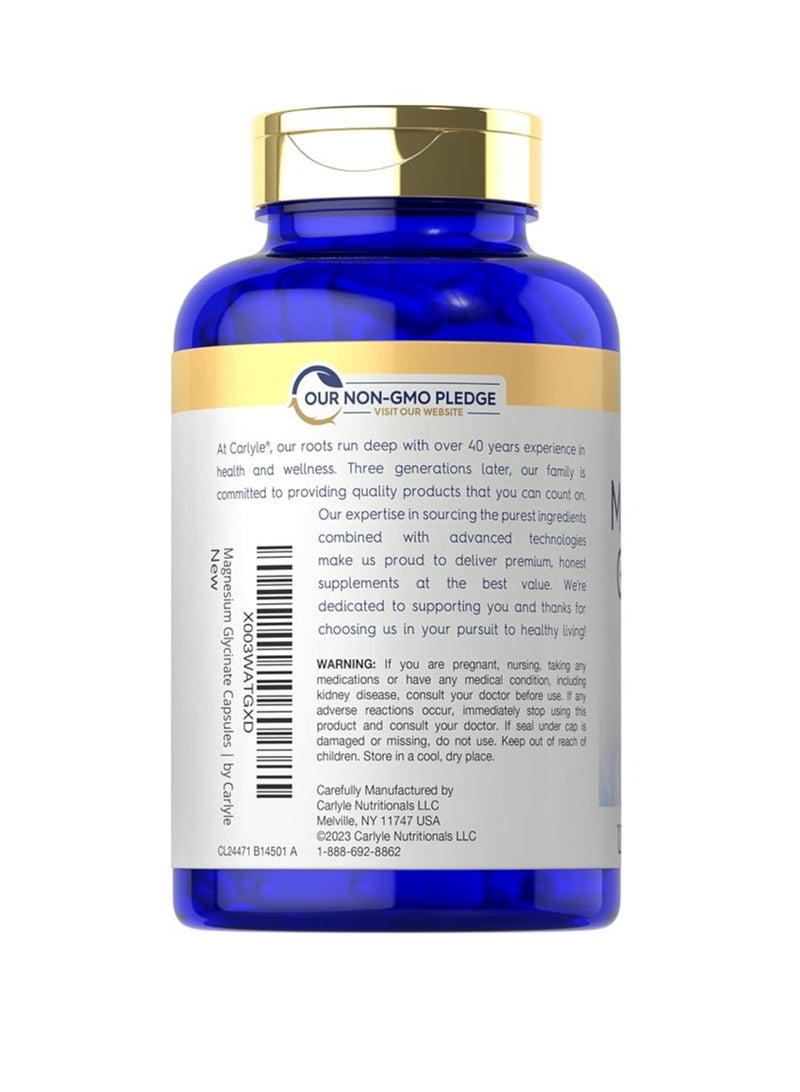 جليسينات المغنيسيوم 200 ملجم - 120 كبسولة - Image 3