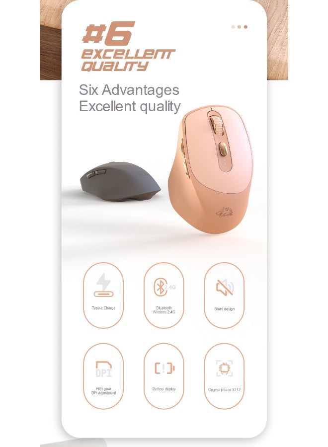 Free wolf Freewolf X7 Wireless Bluetooth Dual-Mode Mouse - Image 3