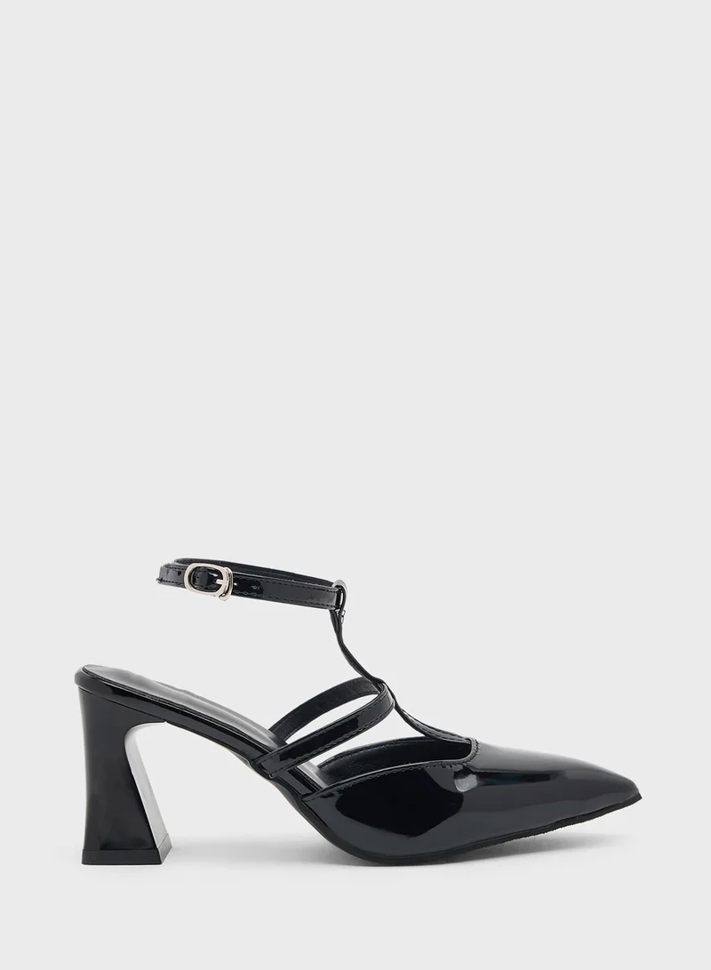 ايلا High Heeled Pump With Ankle Strap