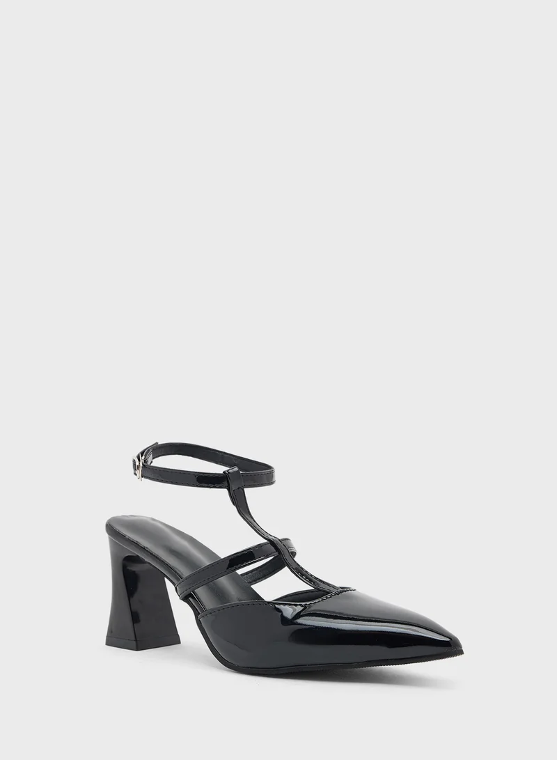 ايلا High Heeled Pump With Ankle Strap