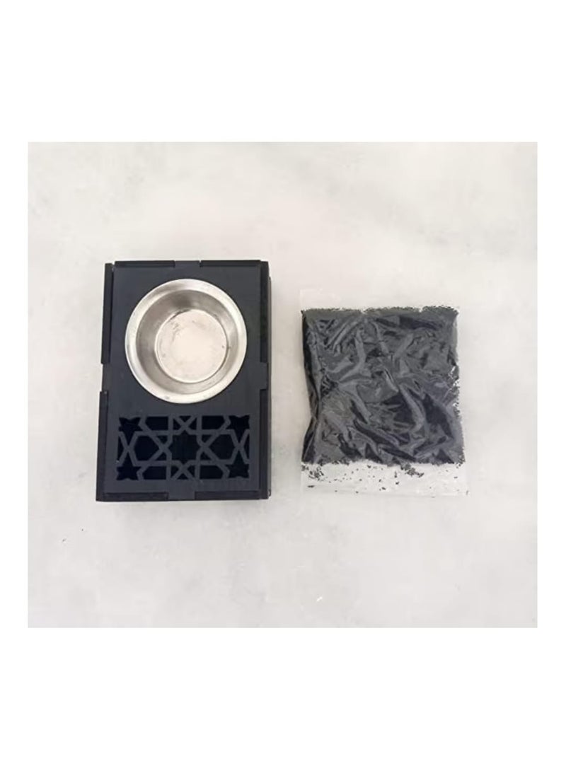 The "Give Gifts and Love" gift box contains (a good quality prayer rug, a white paper Quran, supplications, an incense burner, and incense). These high-quality, beautiful gifts are available in various shapes and colors - Image 2