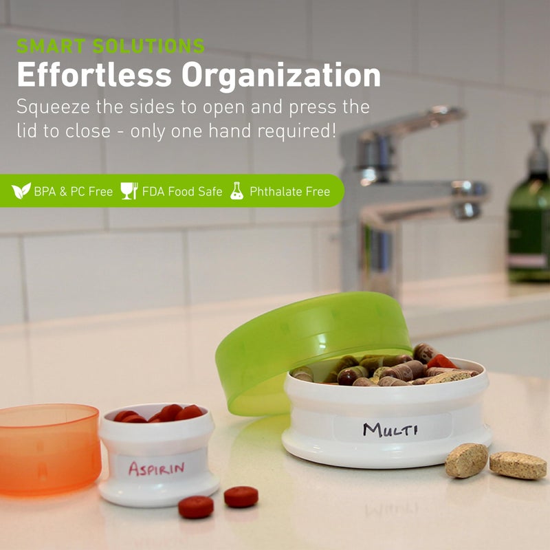 humangear GoTubb | Hard Container | Easy Open | Food-Safe Material, Clear/Green/Blue, Medium - Image 3