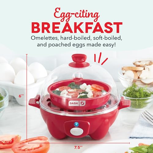 DASH Rapid Egg Cooker: 7 Egg Capacity Electric Egg Cooker for Hard Boiled Eggs, Poached Eggs, Scrambled Eggs, or Omelets. - Image 3