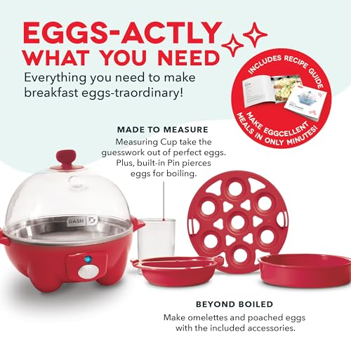 DASH Rapid Egg Cooker: 7 Egg Capacity Electric Egg Cooker for Hard Boiled Eggs, Poached Eggs, Scrambled Eggs, or Omelets. - Image 4