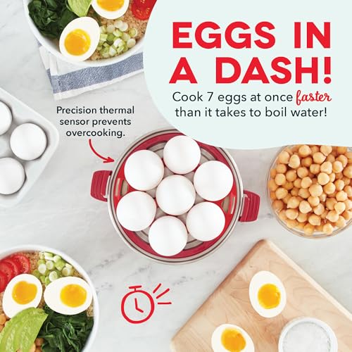DASH Rapid Egg Cooker: 7 Egg Capacity Electric Egg Cooker for Hard Boiled Eggs, Poached Eggs, Scrambled Eggs, or Omelets. - Image 2