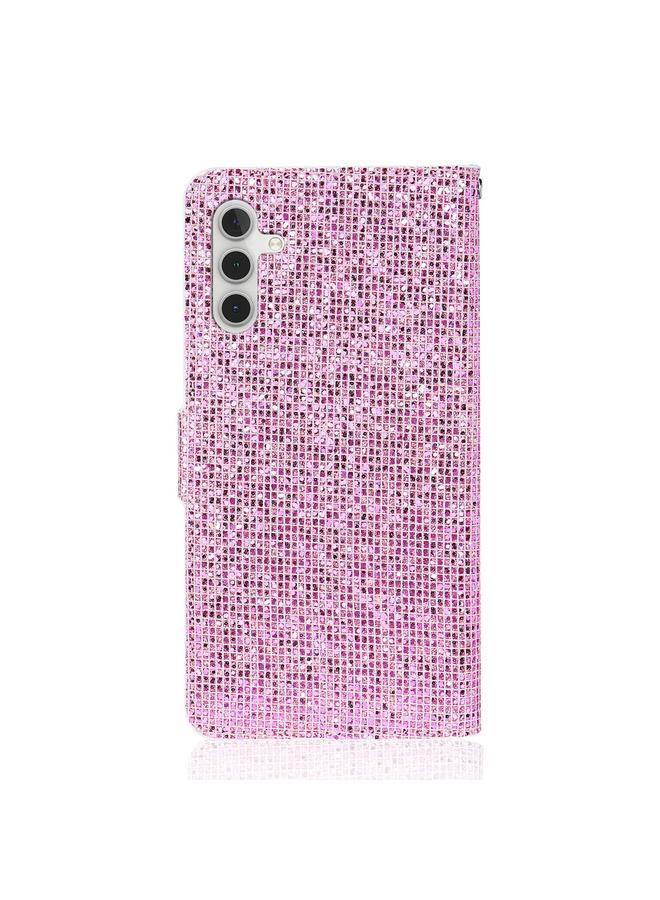 S-TOP Case For Samsung Galaxy A34 5G Glitter Powder Filp Leather Phone Case - Image 3