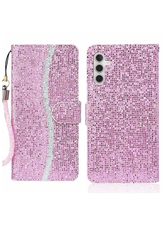 S-TOP Case For Samsung Galaxy A34 5G Glitter Powder Filp Leather Phone Case - Image 1