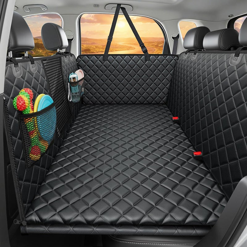 URPOWER 2026 Upgraded Back Seat Extender for Dogs - Large Hard Bottom Dog Car Seat Cover Holds 550lbs, Waterproof Dog Hammock Pet Bed with High-Density Foam Non-Slip Backseat Protector - Image 1