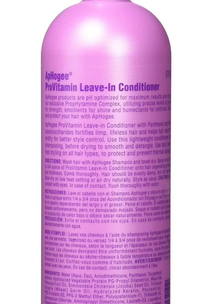 Aphogee ProVitamin Leave-In Conditioner 473ml - Smooths, Detangles, and Protects Hair - Image 4