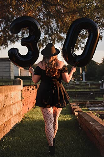 Mluchee Number Balloons 1, 40 Inch One Balloons for 1st Birthday Girl Boy 1 11 21 Party Decorations Baby Shower Photo Shoot, Black 1 Balloon - Image 5
