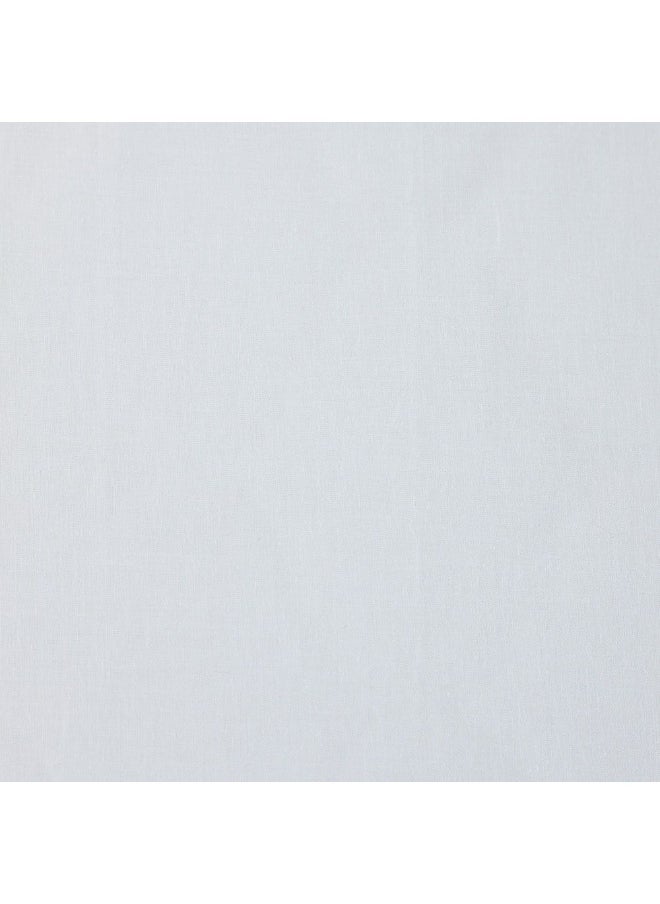 DANUBE HOME - Bliss 3 - Pieces Cotton Queen Fitted Sheet Set Soft, Breathable, And Comfortable Bedding Stylish Queen Fitted sheet And 2 Pillow Cover - White - 160 X 200 + 35 cm, 50x75 cm - Image 1