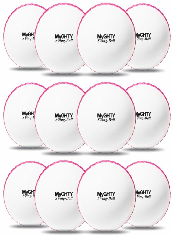 jaspo MyGHTY Swing Cricket Ball, Soft PVC Cricket Ball-Weight 110g Standard Size Wind Ball for Beginners Standard Bounce for Training & Practice-Pk of 12 Pcs with Printed Display Box - Image 1