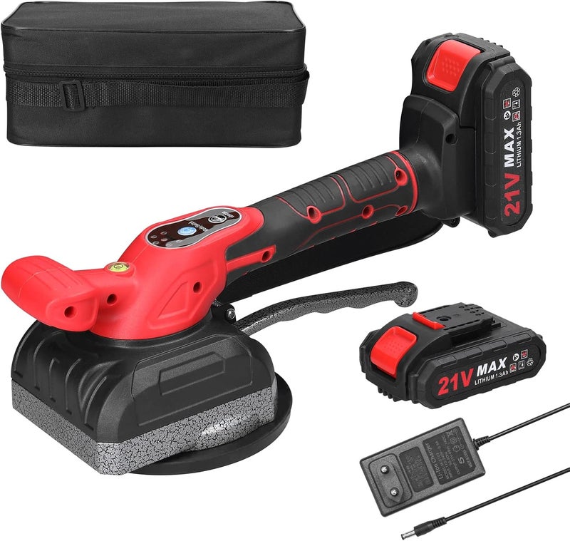 Eacam 21V Tile Tiling Machine High Loading Capacity Wall Floor Tiles Laying Vibrating Tool Home Decoration Utility Tools with Enlarged Suction Cup - Image 1