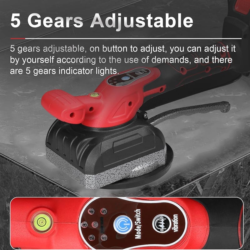 Eacam 21V Tile Tiling Machine High Loading Capacity Wall Floor Tiles Laying Vibrating Tool Home Decoration Utility Tools with Enlarged Suction Cup - Image 5