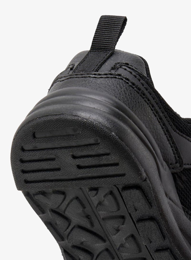 Dash Panelled School Shoes with Hook and Loop Closure - Image 5