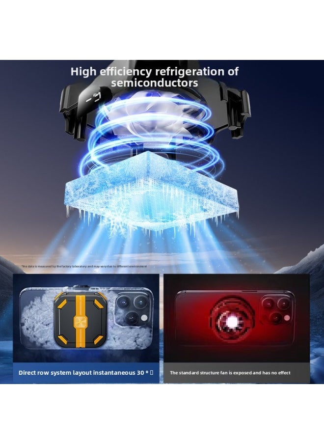 Generic Mobile Phone Radiator Magnetic Back Clip Wireless Battery Semiconductor Cooling Cooling Game Peripherals Live Game-Color:P70 Radiator Powerful RefrigerationRapid Cooling [with A Battery]  - Image 3