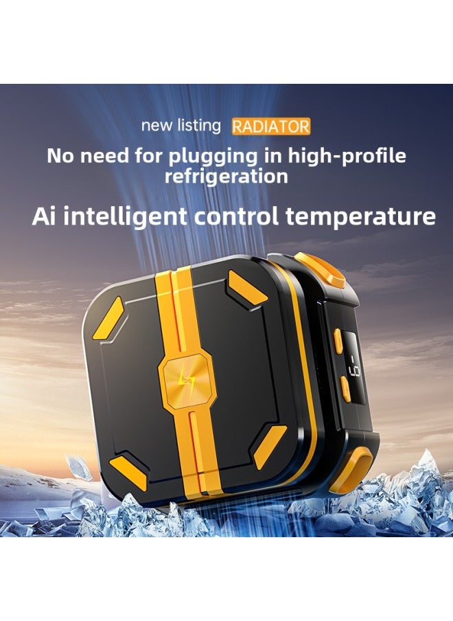 Generic Mobile Phone Radiator Magnetic Back Clip Wireless Battery Semiconductor Cooling Cooling Game Peripherals Live Game-Color:P70 Radiator Powerful RefrigerationRapid Cooling [with A Battery]  - Image 2