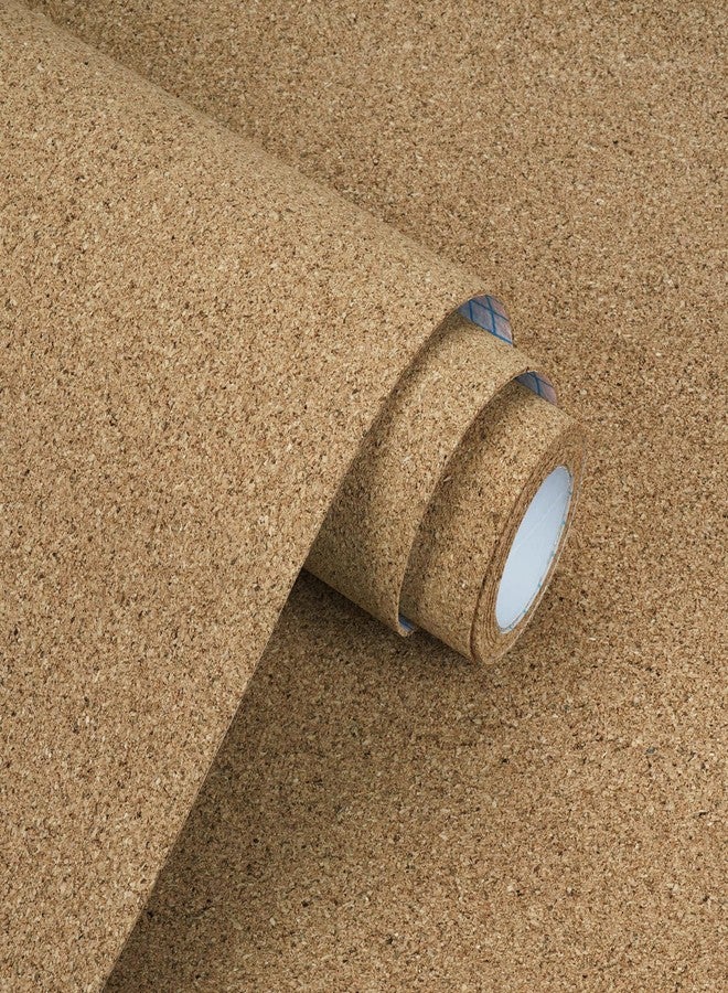 WESTICK Natural Cork Boards Roll for Walls Decorative Corks Bulletin Board 1.5mm Peel and Stick Corkboard Wallpaper for DIY Crafts Home Office Thick Cork Sheets with Adhesive Backing Rolls 17.3"x80" - Image 1
