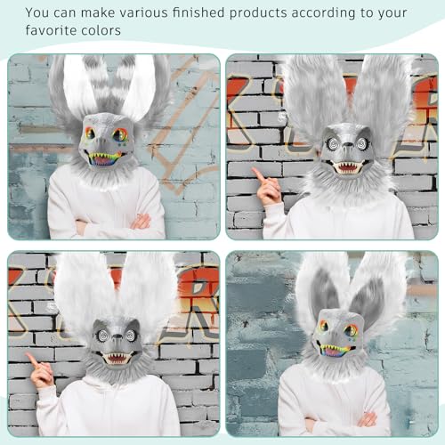 Seenelling طقم قناع ديناصور 13 قطعة DIY من البلاستيك الصلب - Image 4