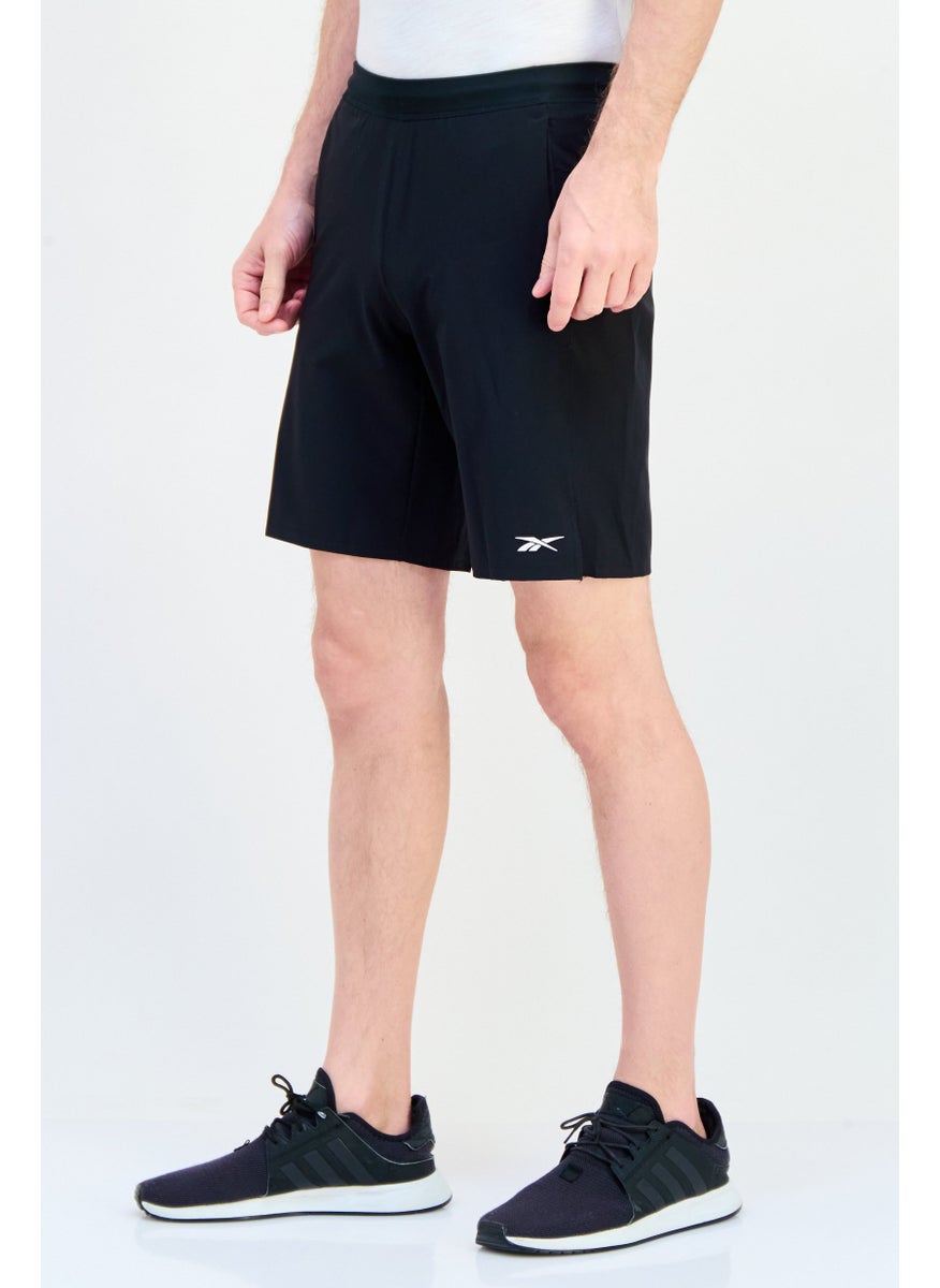 Reebok Men Sportswear Fit Drawstring Training Short, Black  - Image 3