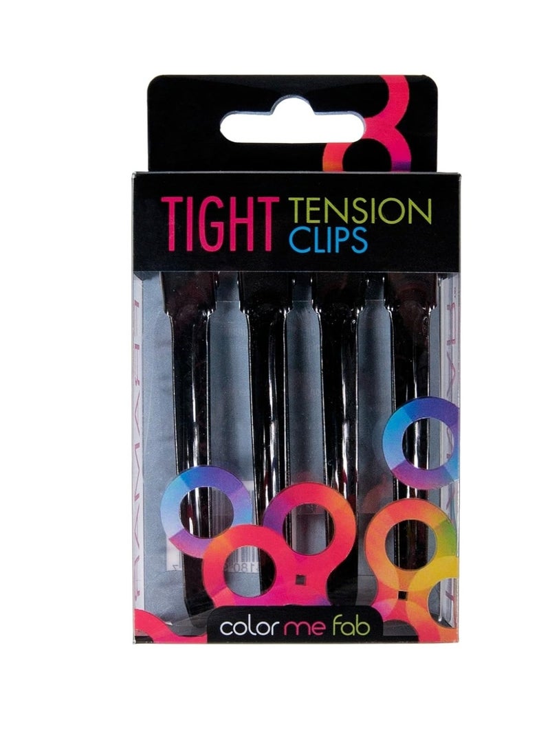 framar Framar Black Tight Tension Clips - Set of 4 Professional Hair Clips – Hair Clips for Styling, Clips for Hair, Metal hair Clips - Extra Tight & Durable  - Image 3