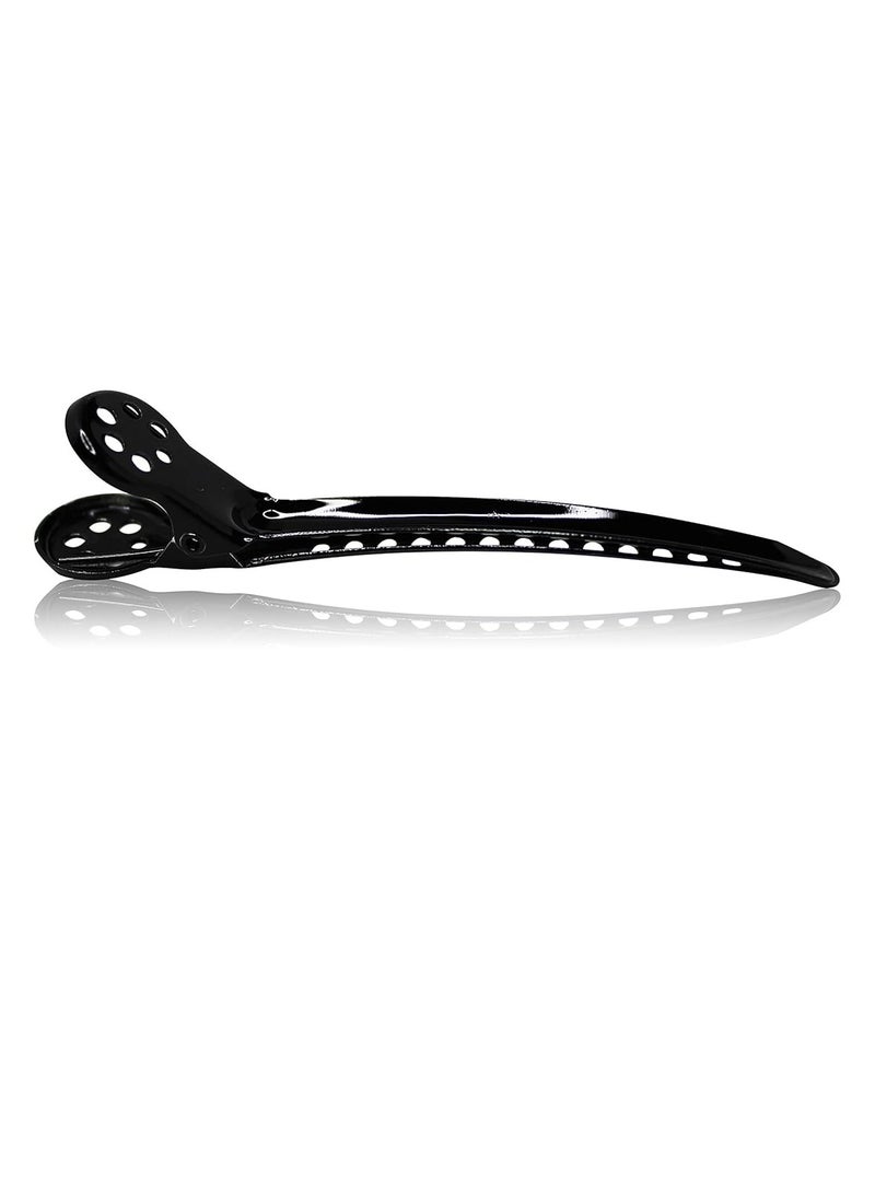 framar Framar Black Tight Tension Clips - Set of 4 Professional Hair Clips – Hair Clips for Styling, Clips for Hair, Metal hair Clips - Extra Tight & Durable  - Image 4