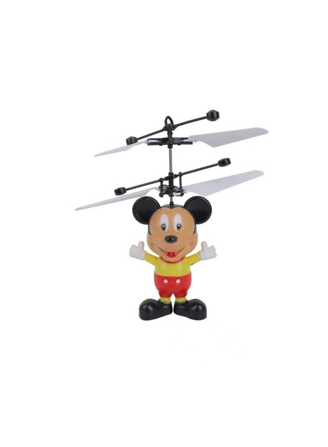Induction Aircraft Gesture Remote Control Luminous Suspension Colorful Crystal Ball Night Market Best Selling Children's Toys Direct Sales-Specifications:Mickey Mouse  - Image 1
