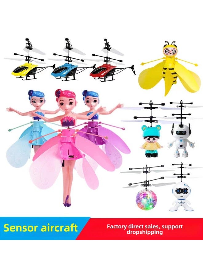 Induction Aircraft Gesture Remote Control Luminous Suspension Colorful Crystal Ball Night Market Best Selling Children's Toys Direct Sales-Specifications:Mickey Mouse  - Image 2