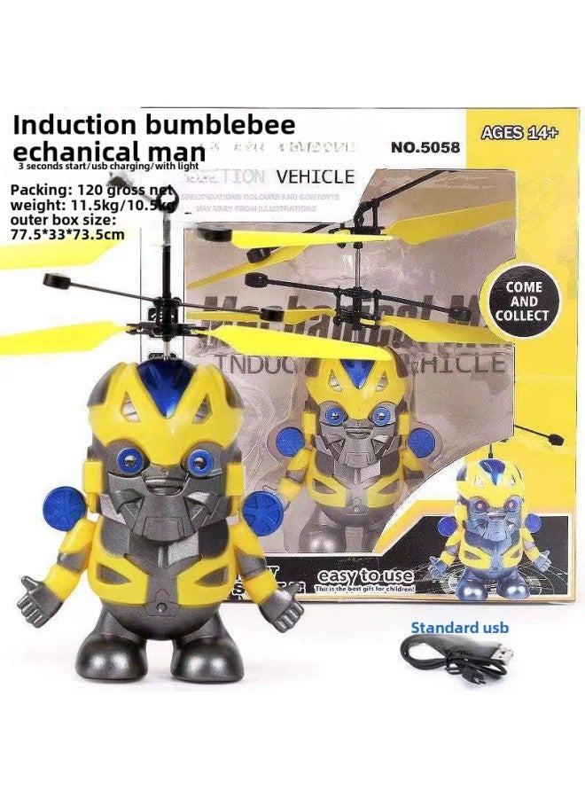 Induction Aircraft Gesture Remote Control Luminous Suspension Colorful Crystal Ball Night Market Best Selling Children's Toys Direct Sales-Specifications:Mickey Mouse  - Image 3