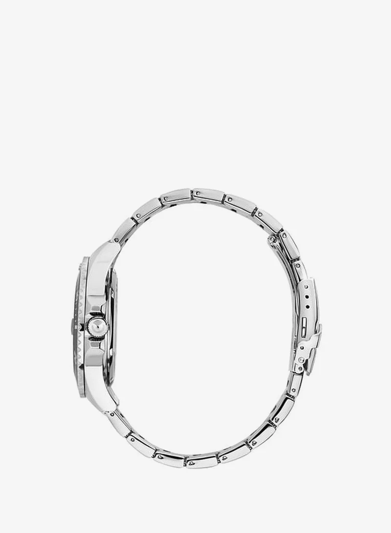 Sector 230 Collection Men's Analog Watch - Black Sunray Dial, 43mm Stainless Steel Case, Silver Stainless Steel Bracelet, Quartz, 100M Water Resistant - R3253161063