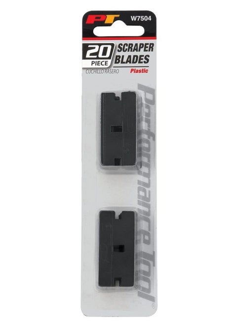 W7504 Polycarbonate Razor Blade Scraper, Ideal for Sensitive Surfaces, Fits Most Standard Scrapers