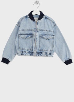 DeFacto Girl Bomber Jean Jacket  - Image 1