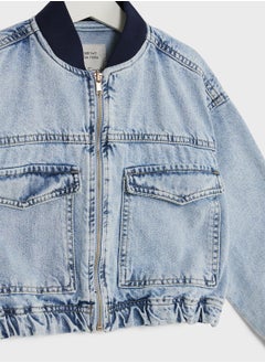 DeFacto Girl Bomber Jean Jacket  - Image 3