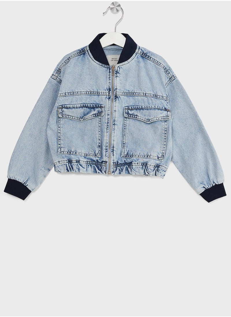 Girl Bomber Jean Jacket - pzsku/Z91C3B0B6A9B11A4397DCZ/45/_/1711124422/d6c3fb60-bfe8-4263-8e68-bdf91aeaccd9